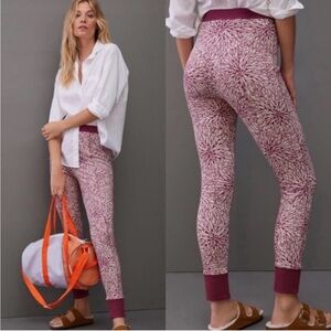 Anthropologie Saturday Sunday Samia High Waist Jogger‎ Leggings Purple medium